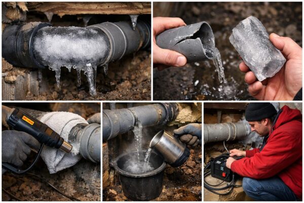 Разморозка канализационной трубы