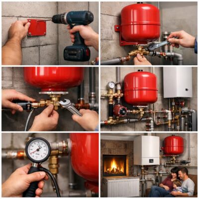 Установка и подключение расширительного бака