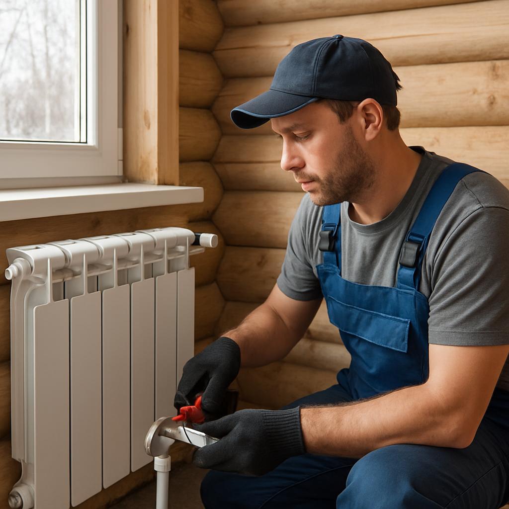 Отопление дома в Никольском батареями