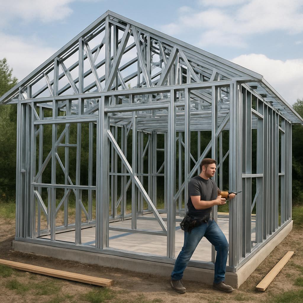 Как самостоятельно построить каркас дома из ЛСТК Как самостоятельно построить каркас дома из ЛСТК