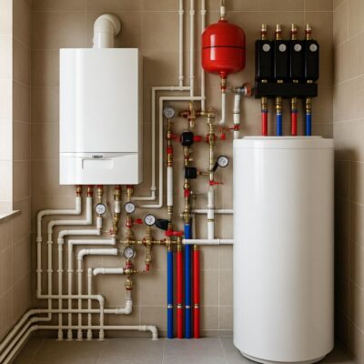 Отопление и котельная для частного дома 190 м²