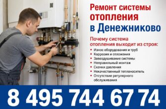 Ремонт системы отопления в Денежниково