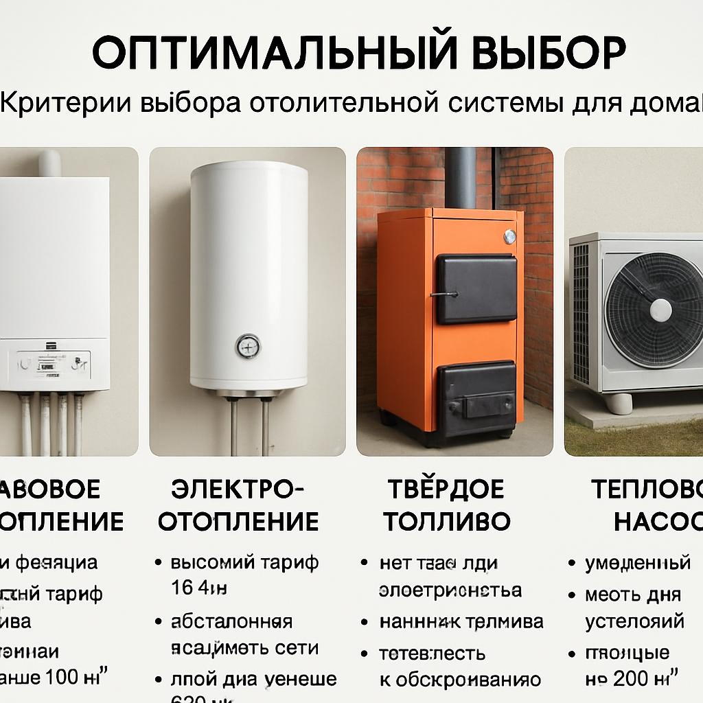 Оптимальный выбор: наиболее приемлемая отопительная система