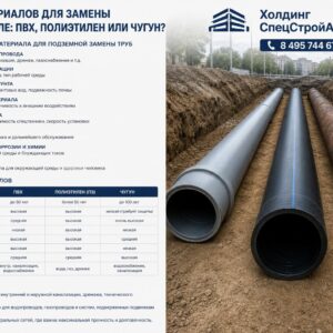 Выбор материалов для замены трубы в земле