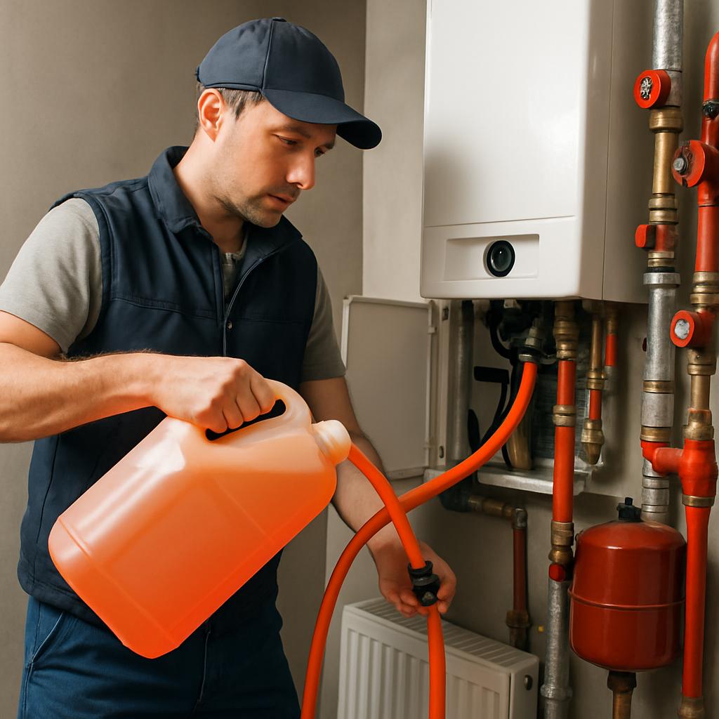 Замена теплоносителя в коттедже Замена теплоносителя в коттедже