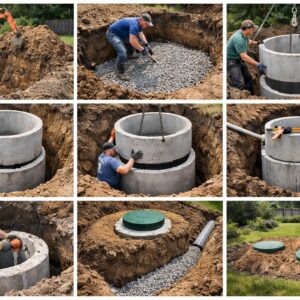 Септик из бетонных колец