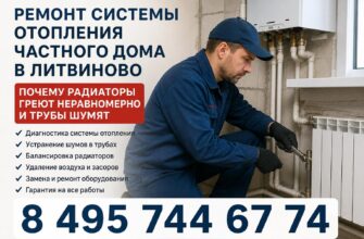 Ремонт системы отопления частного дома в Литвиново