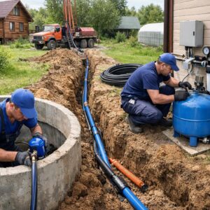 Монтаж водоснабжения от колодца в Домодедовском районе
