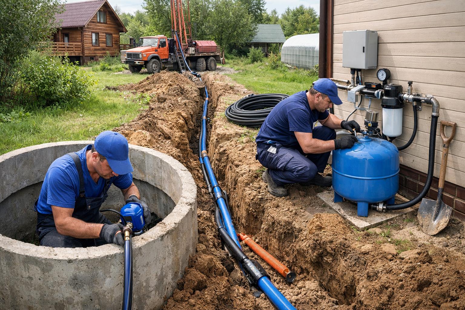 Доверьте монтаж водоснабжения от колодца в Домодедовском районе профессионалам — «Инженерные коммуникации» делает всё под ключ
