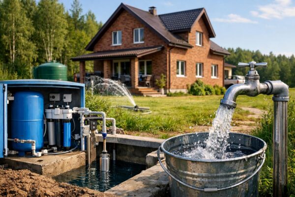 Водоснабжение дома в Клементьево