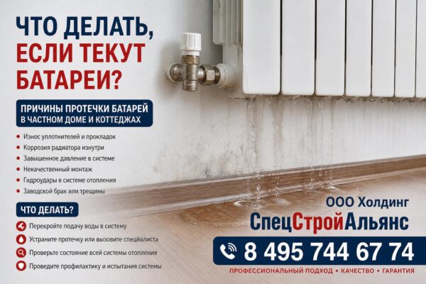 Текут батареи в загородном доме