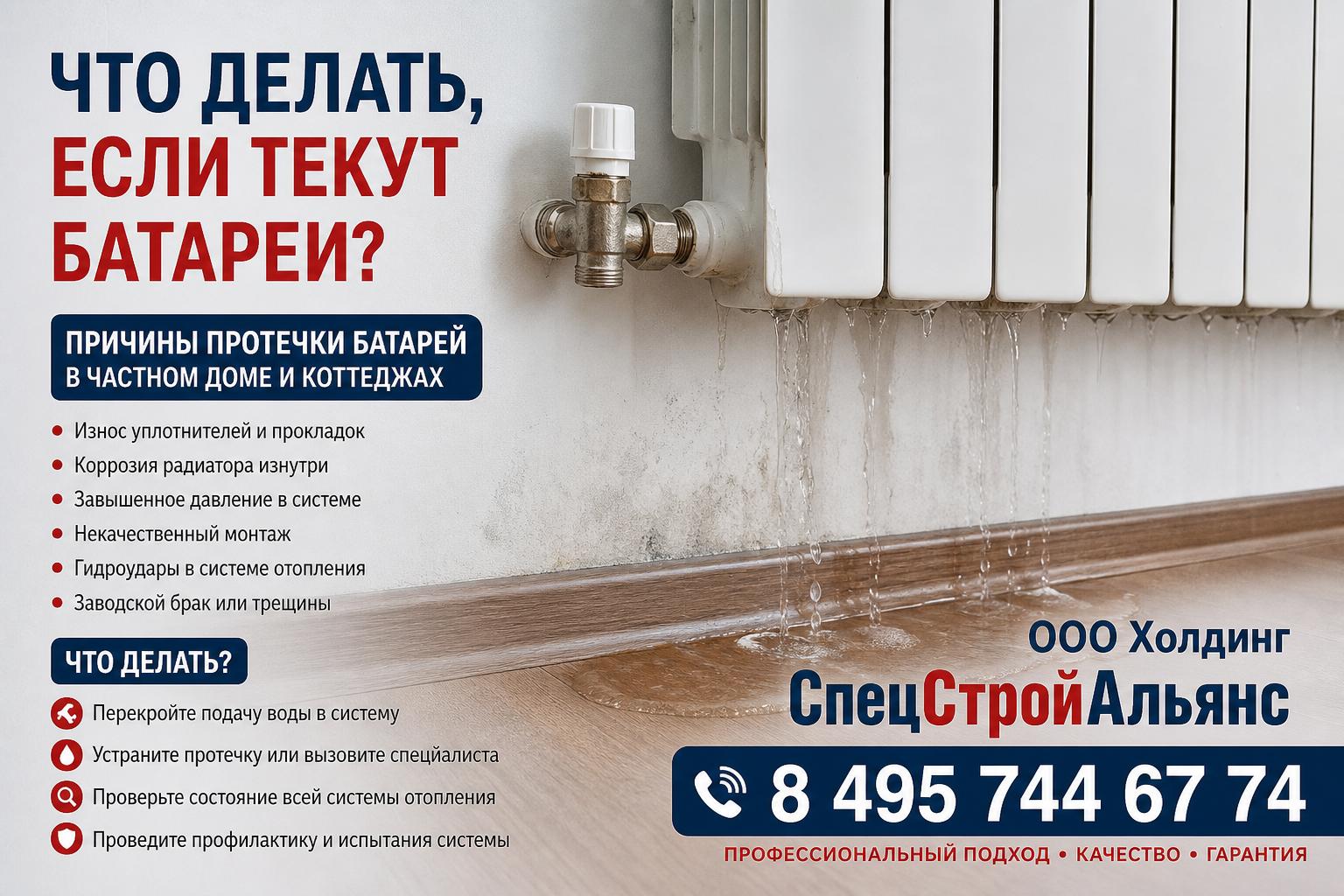 Почему протекают батареи в частном доме и коттеджах Почему протекают батареи в частном доме и коттеджах
