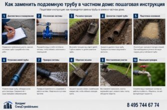 Как заменить подземную трубу в частном доме