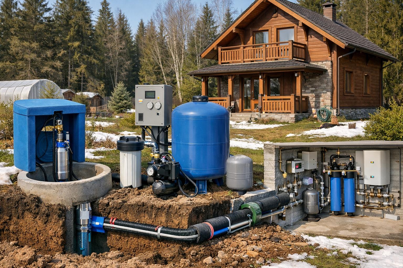 Профессиональное водоснабжение дачи — круглогодичный комфорт от ООО Холдинг СпецСтройАльянс