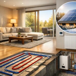 Комбинированное лучевое отопление дома