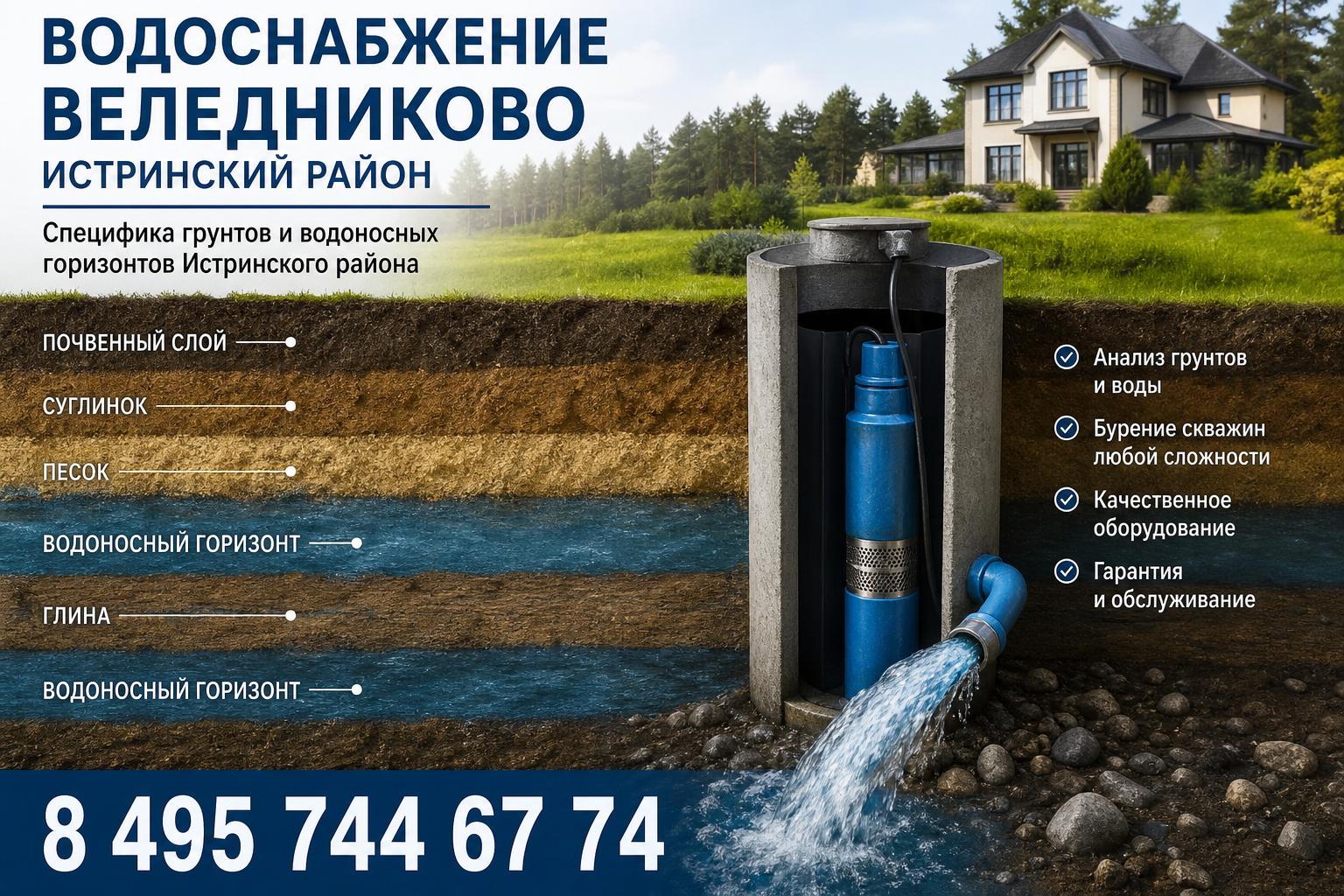 Специфика грунтов и водоносных горизонтов Истринского района