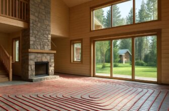 Отопление коттеджа тёплыми полами