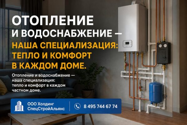 Отопление и водоснабжение — наша специализация