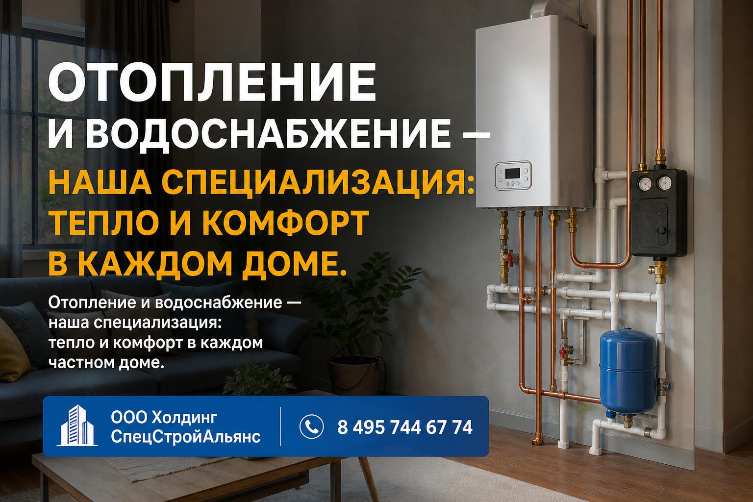Отопление и водоснабжение — наша специализация: тепло и комфорт в каждом частном доме