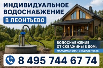 Индивидуальное водоснабжение в Леонтьево