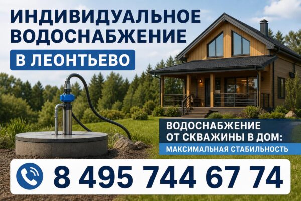 Индивидуальное водоснабжение в Леонтьево: создаем