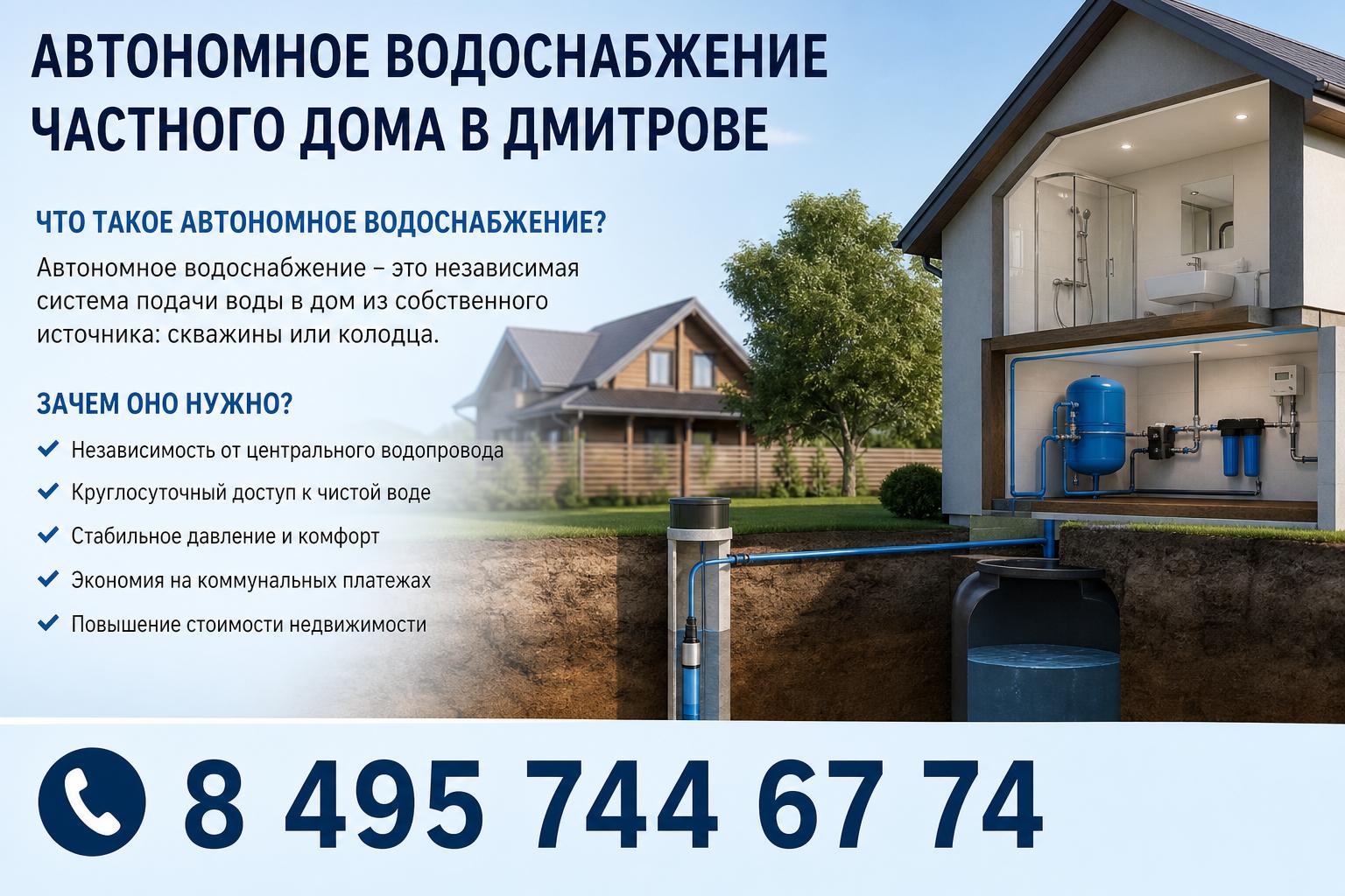 Что такое автономное водоснабжение и зачем оно нужно
