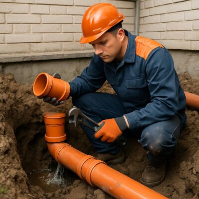 Ремонт труб канализации