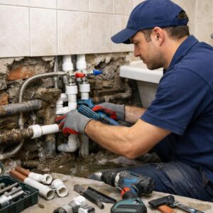 Замена труб в ванной