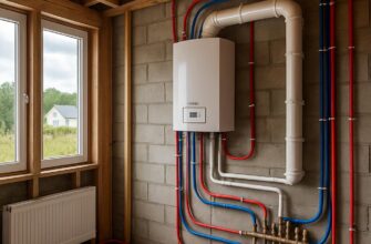 Отопление частного дома - монтаж на втором этаже