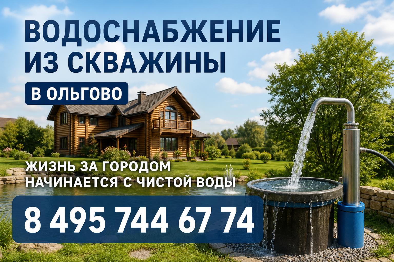 Жизнь за городом начинается с чистой воды