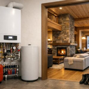 Отопление коттеджа настенным газовым котлом