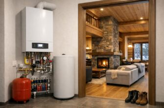 Отопление коттеджа настенным газовым котлом