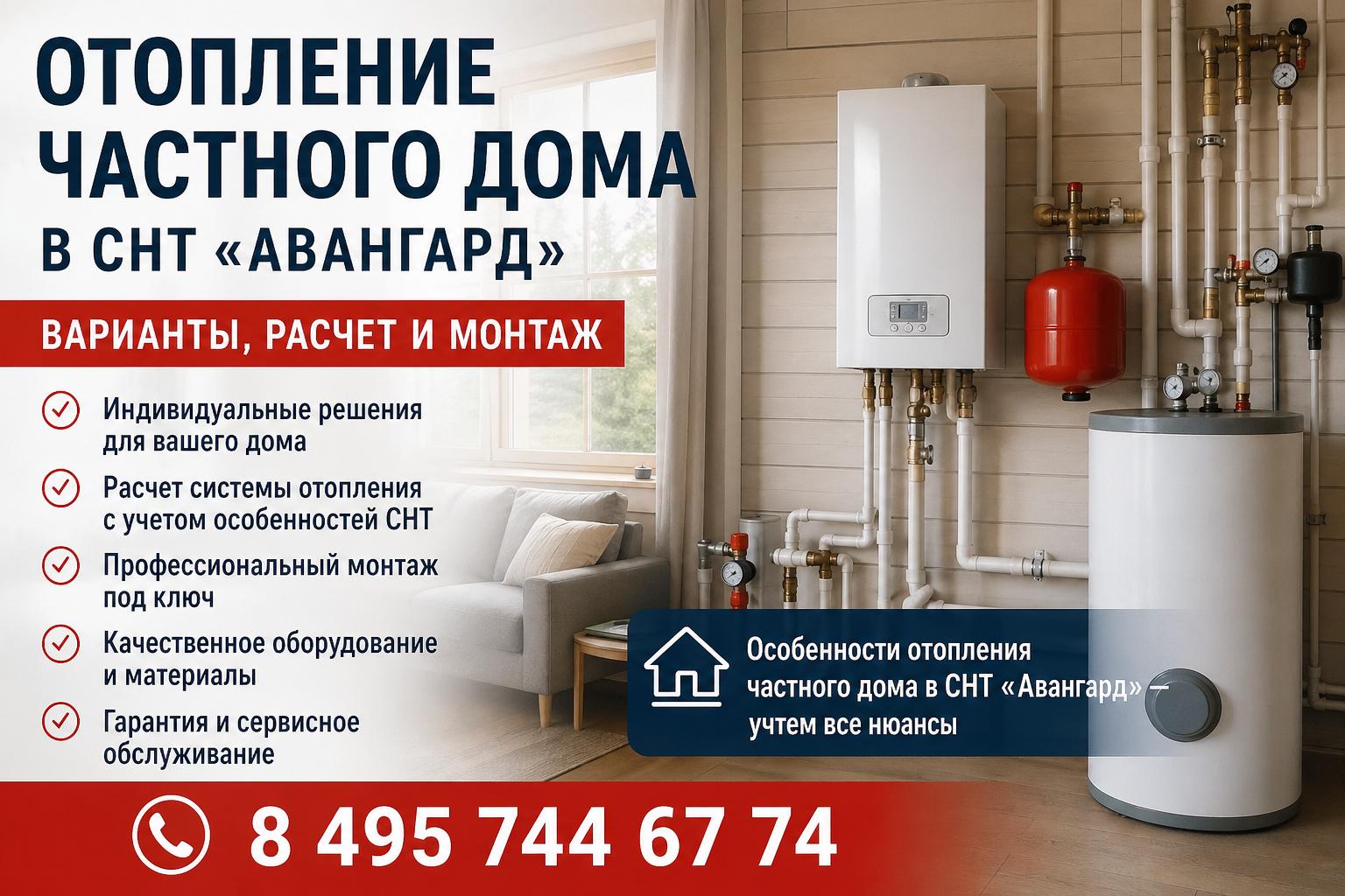 Особенности отопления частного дома в СНТ «Авангард» — учтем все нюансы