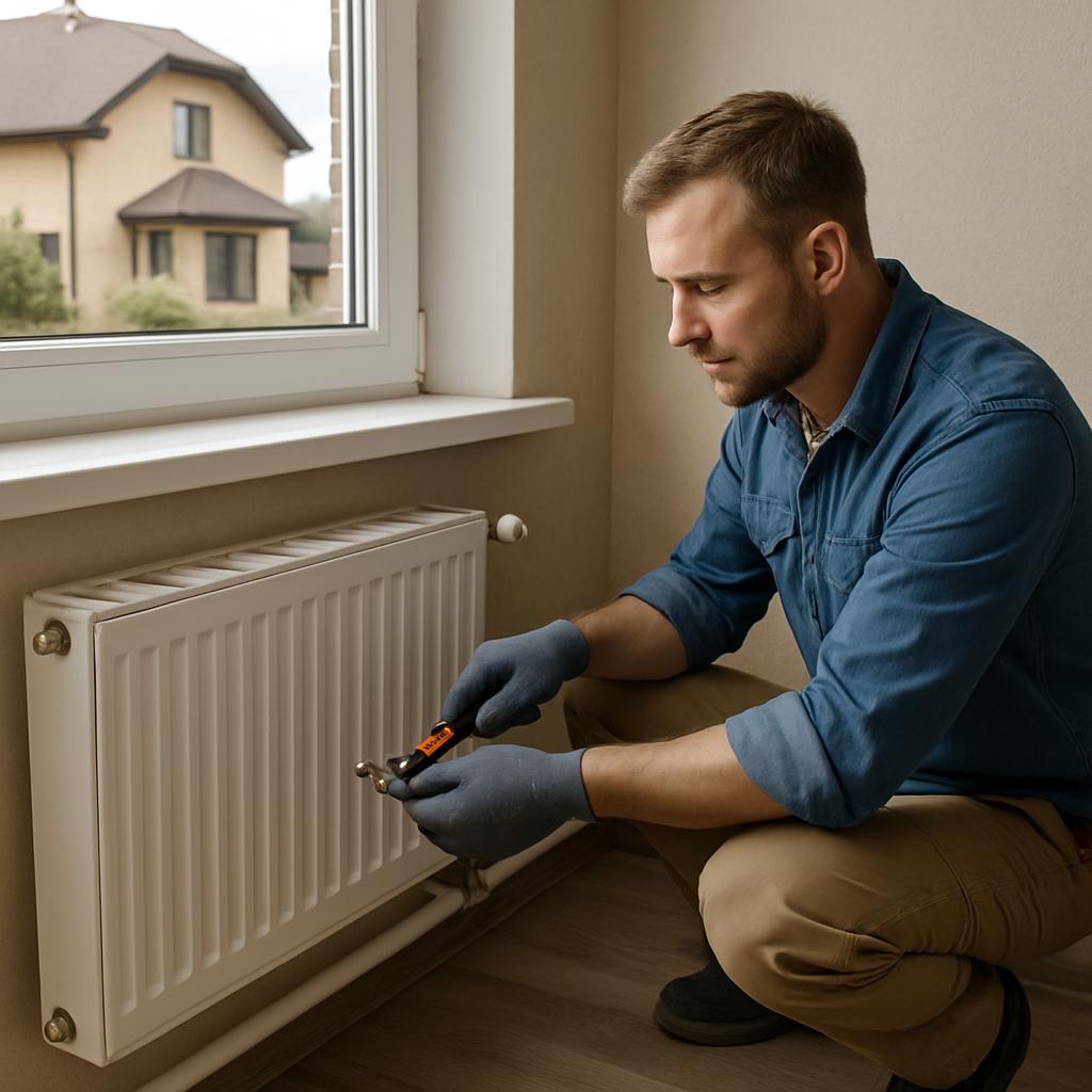 Отопление дома в Надовражино батареями