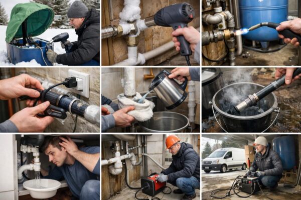 Размораживание труб в автономном водоснабжении