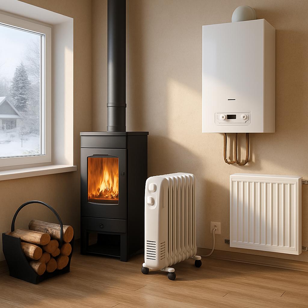 Отопление дома площадью 36 кв.м