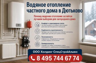 Водяное отопление частного дома в Дютьково