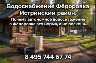 Водоснабжение в Фёдоровке Истринского района