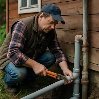 Замена труб на даче своими руками