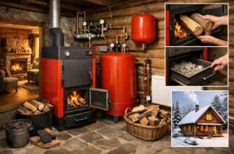 Твердотопливное отопление дачи