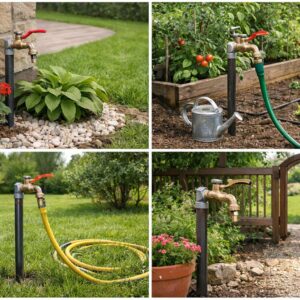 Установка поливочного крана