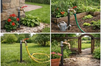 Установка поливочного крана