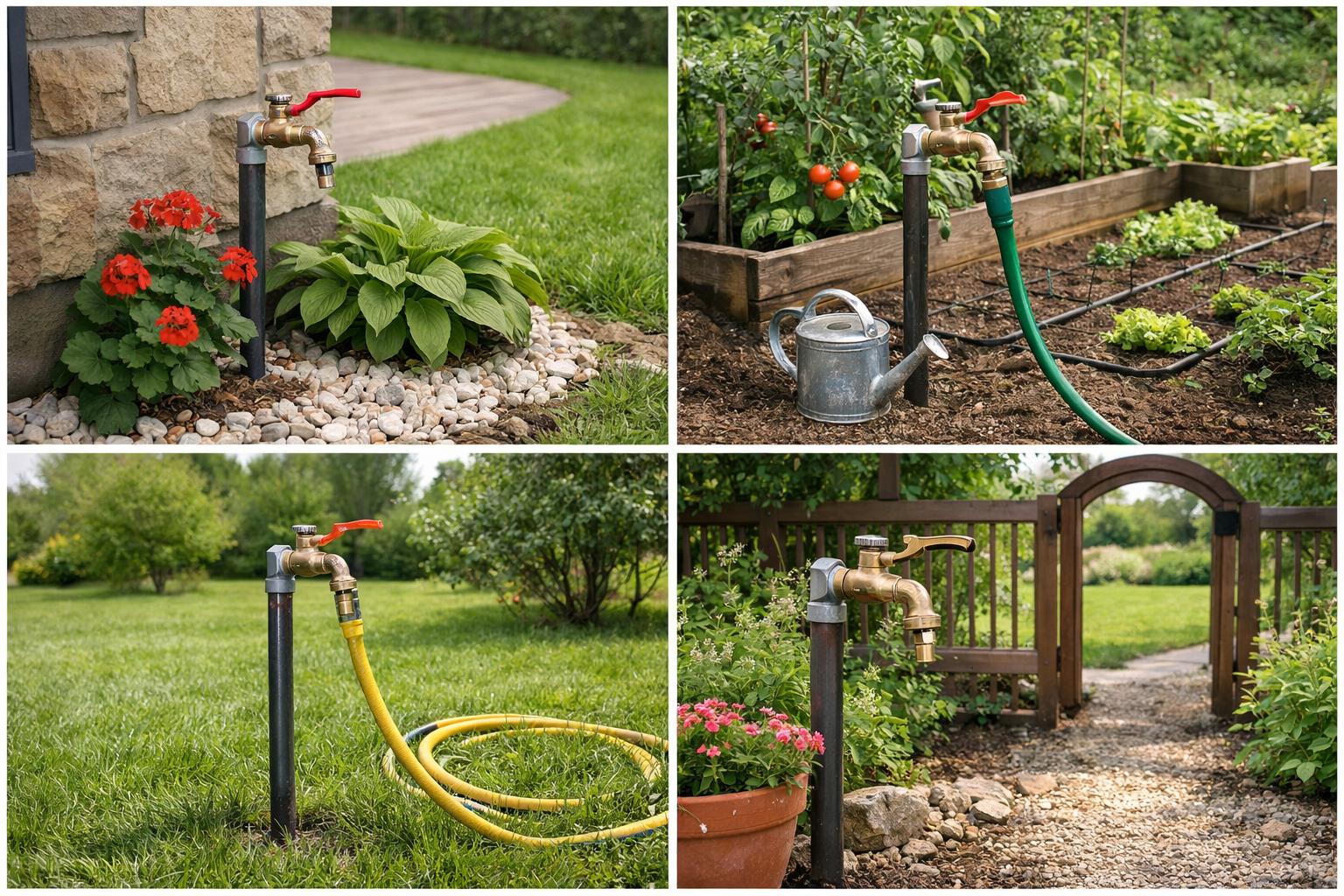 Оптимальное расположение: где лучше проводить Установка поливочного крана частного дома