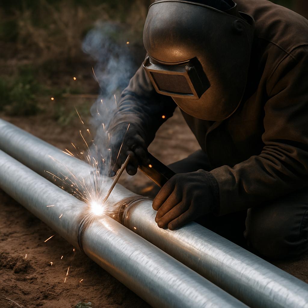 Сварка оцинкованных труб теплотрассы частного дома: преимущества технологии от ООО ДИЗАЙН ПРЕСТИЖ