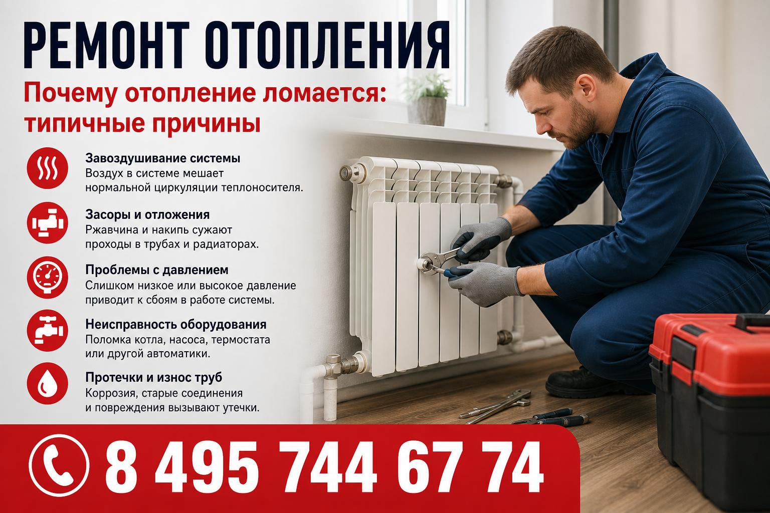 Почему отопление ломается: типичные причины