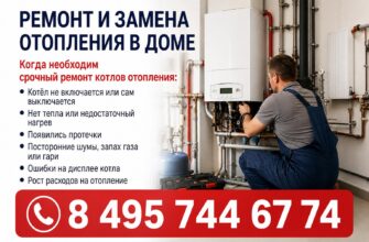 Ремонт и замена отопления в доме
