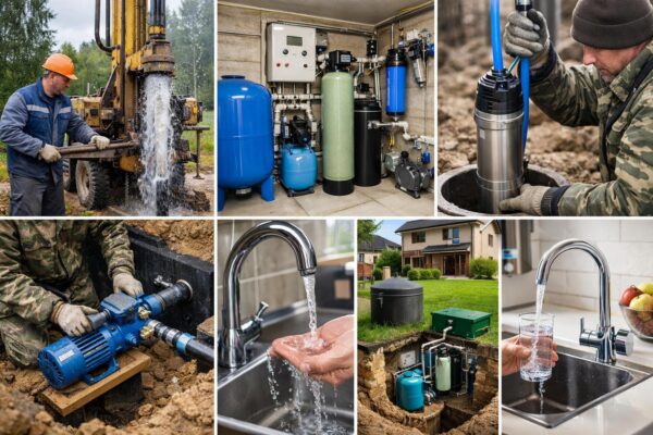 Монтаж оборудования для автономного водоснабжения