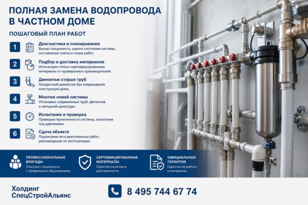 С чего начать замену труб в частном доме