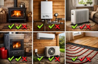 Виды отопления дачного дома