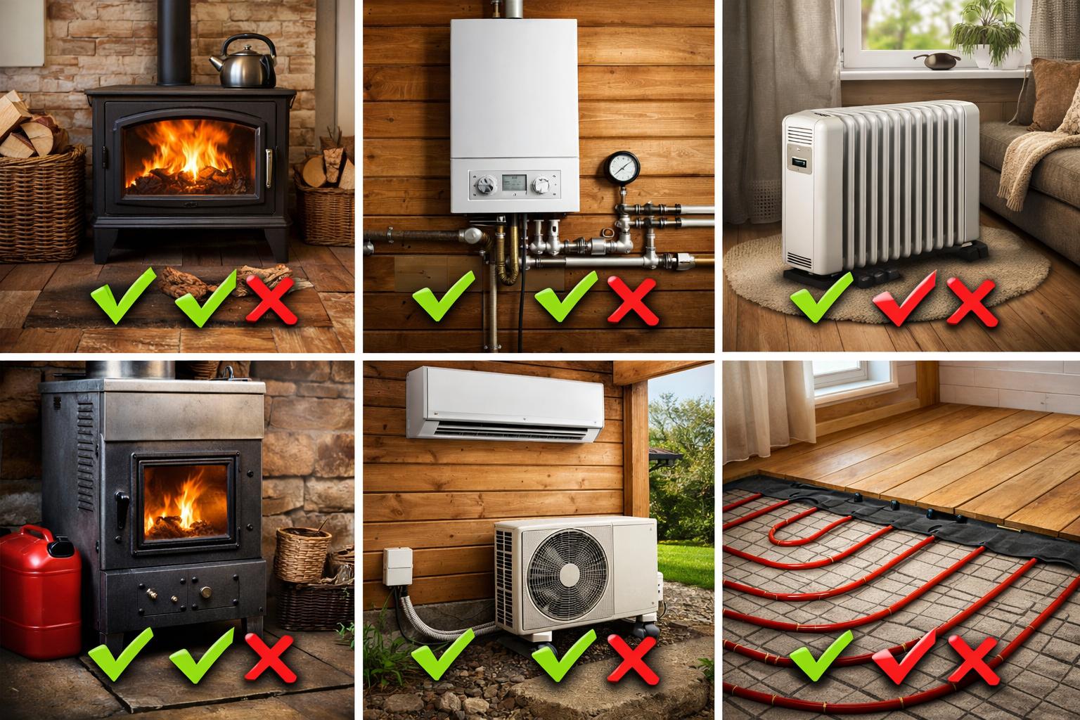 Виды отопления дачного дома: быстрый обзор и ключевые факторы выбора